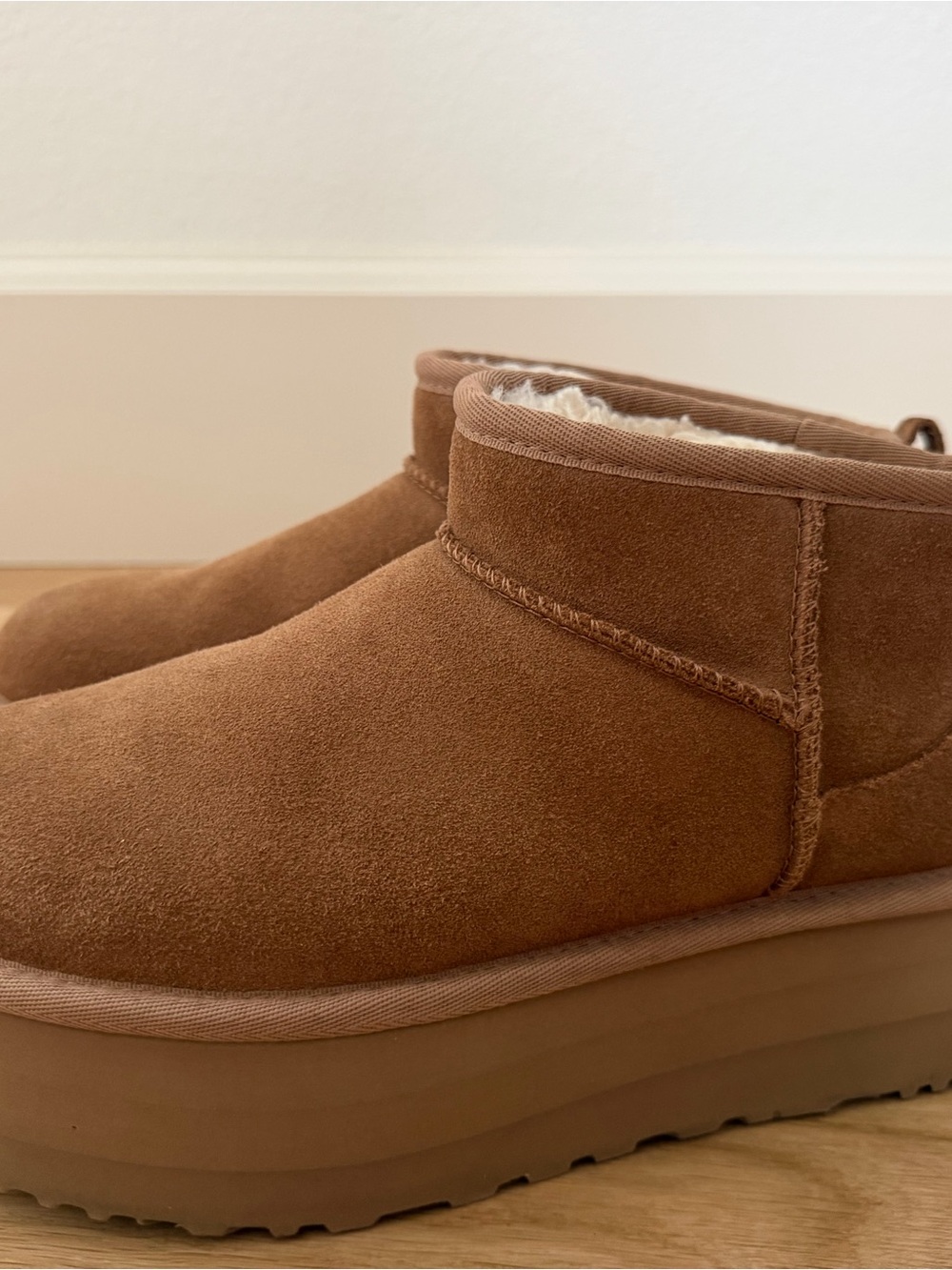 UGG Womens Double Platform Ankle Boots